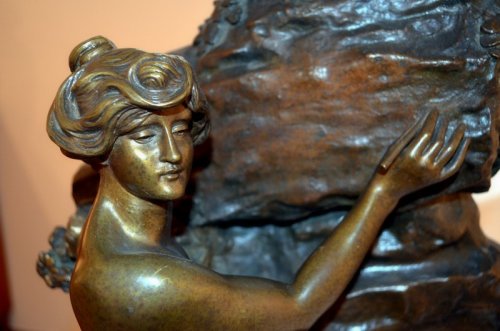 Sculpture Sculpture en Bronze - Sculpture en bronze, allégorie de l'éternité